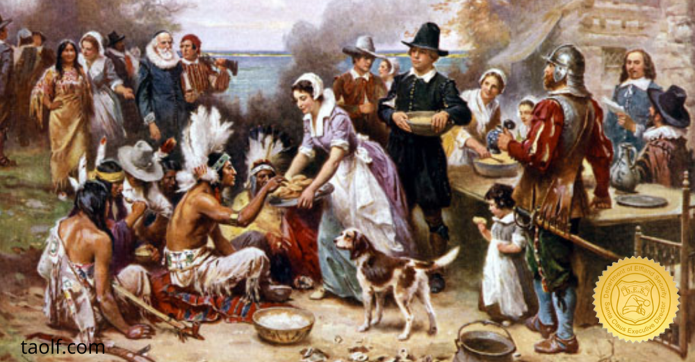 The First Thanksgiving Menu