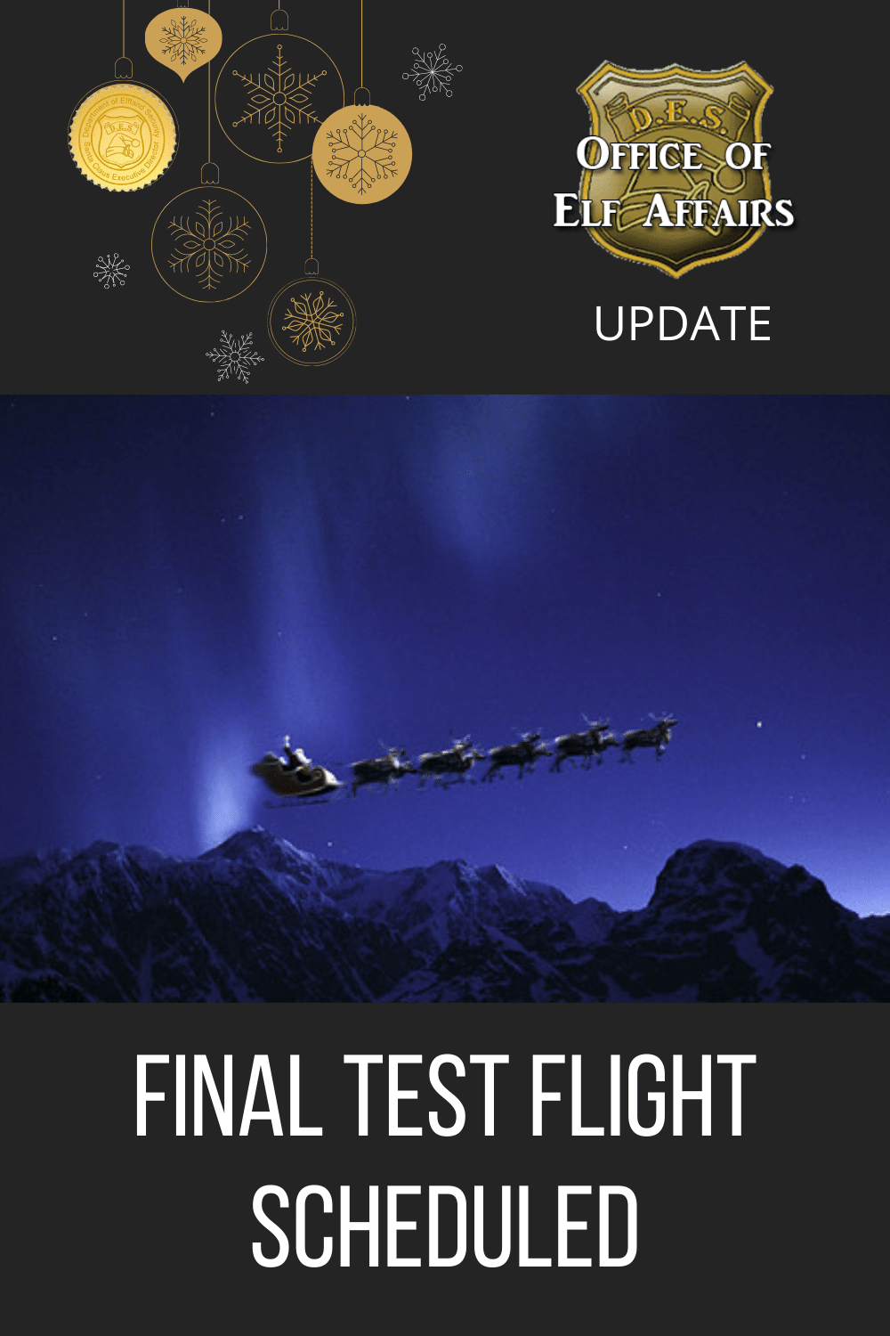Final Flight Test Scheduled