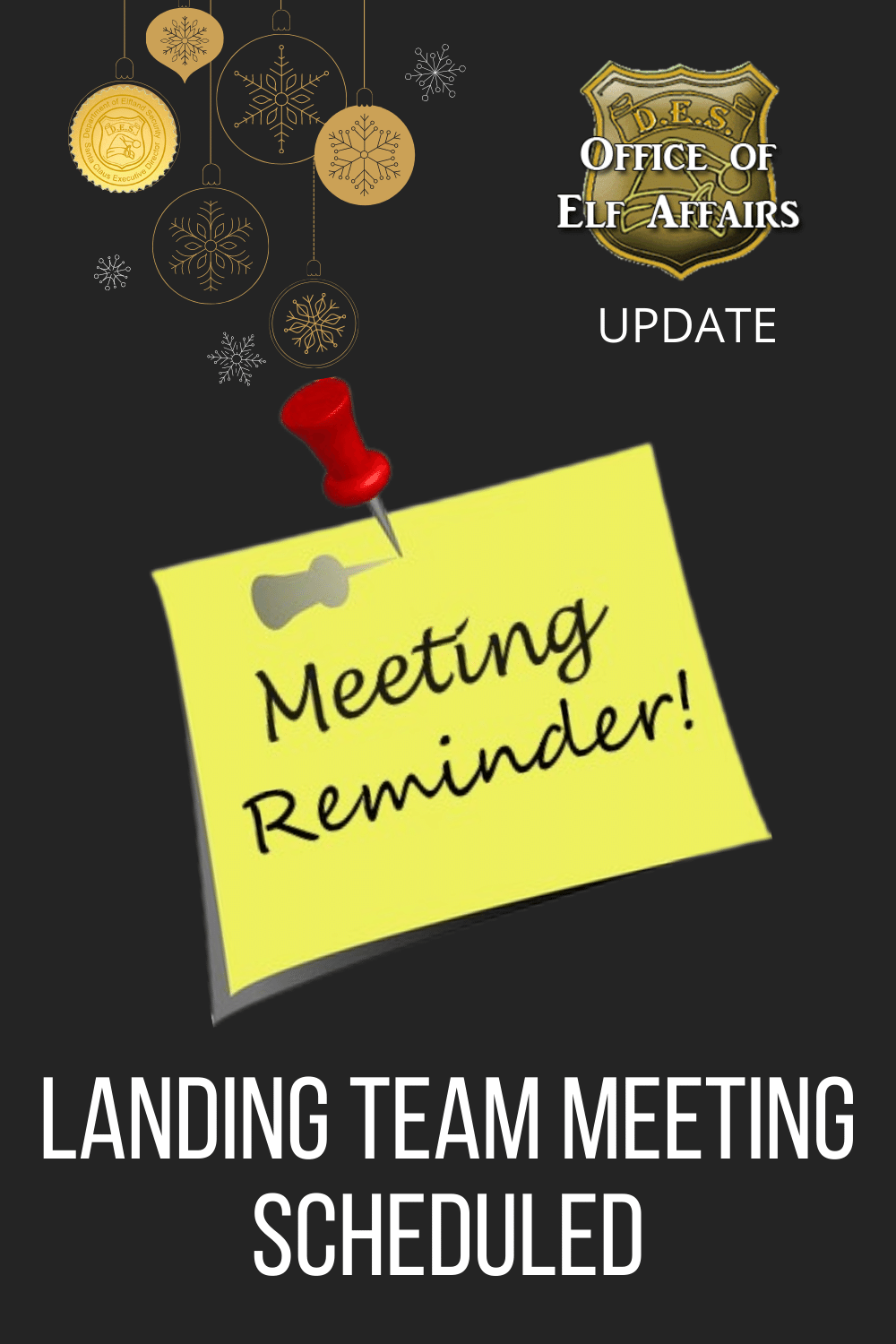 Prep and Landing Team Meeting Scheduled
