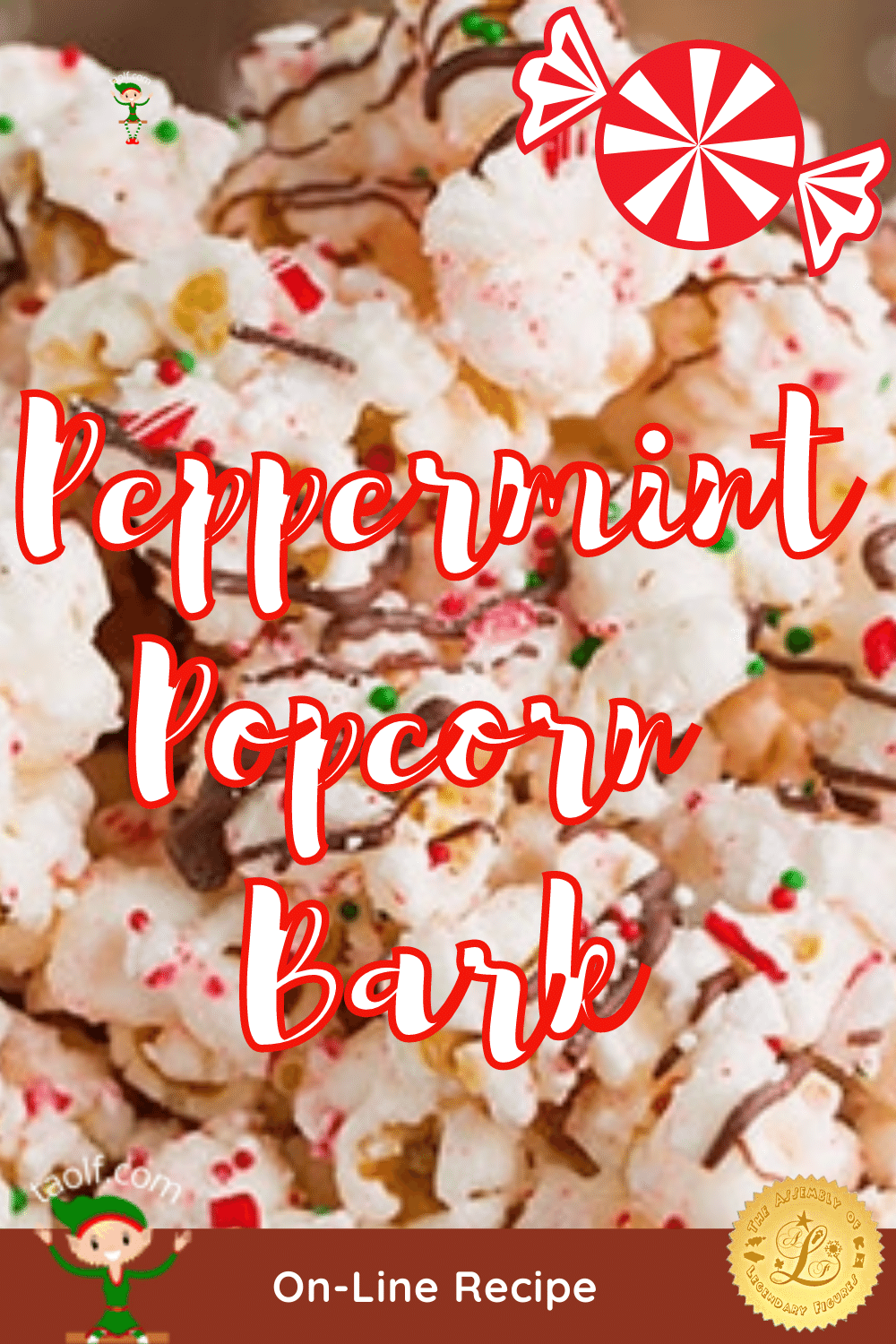 Peppermint Popcorn Bark Recipe
