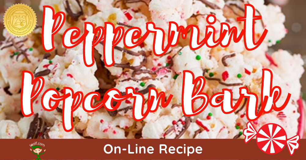 Peppermint Popcorn Bark Recipe