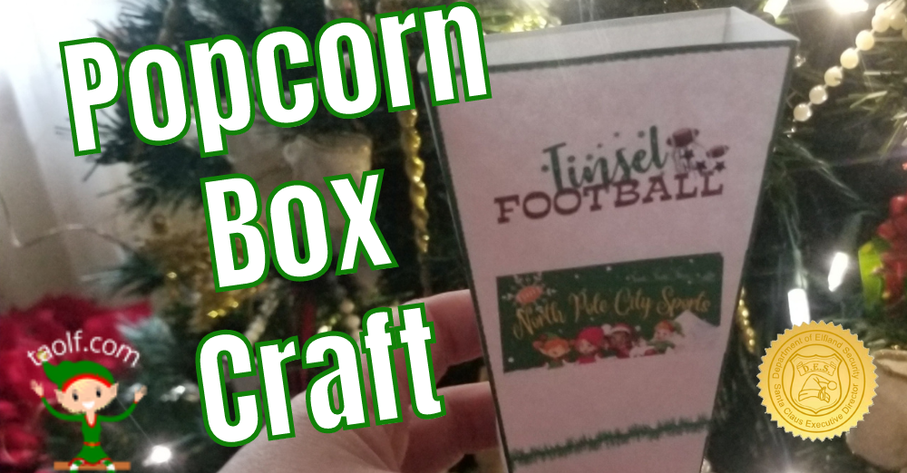 FREE Popcorn Box Craft