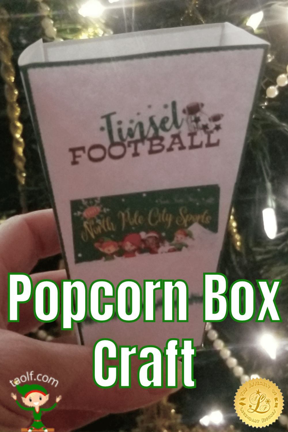 FREE Popcorn Box Craft