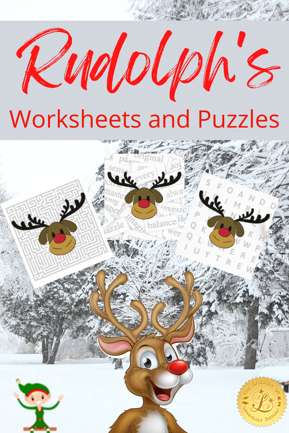 Rudolph Adds New Worksheets and Puzzles