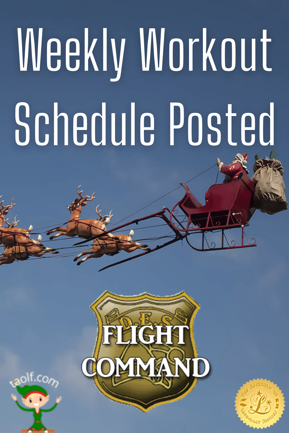 Flight Command Posts Weekly Flight Work Out Schedule