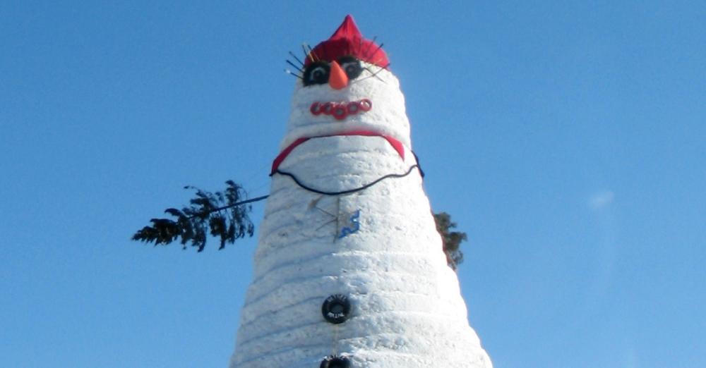 The World's Tallest Snow Person