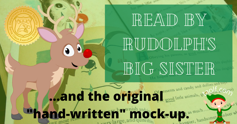 Rudolph's Sister and Original Booklet Mock-up