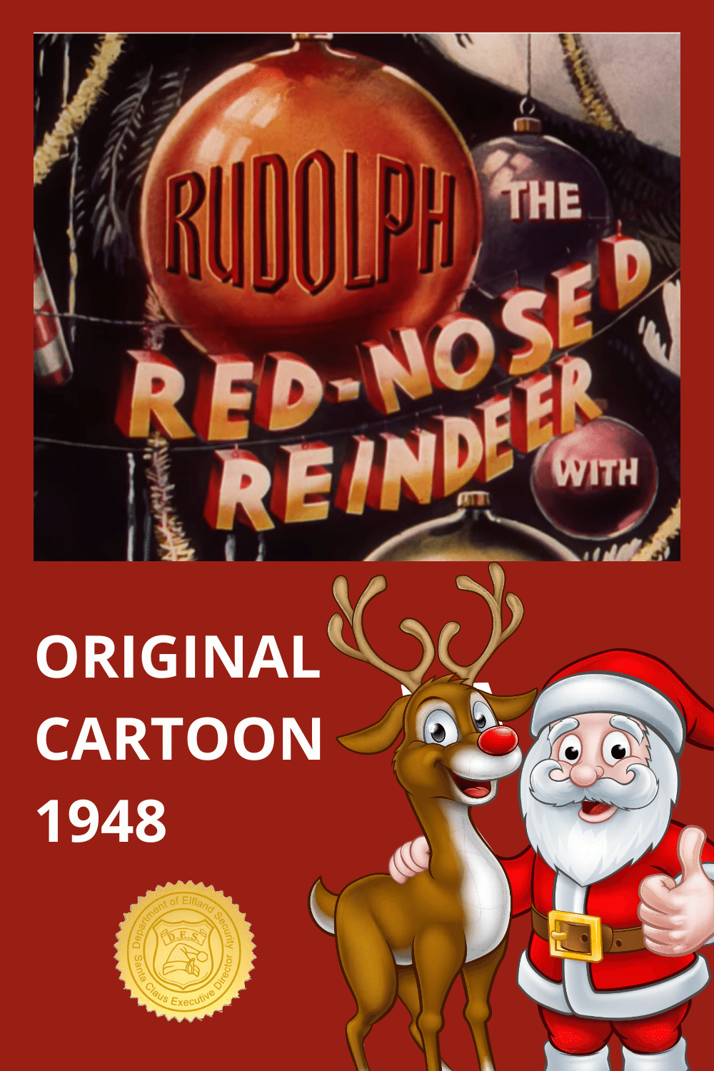 Rudolph The Red-Nosed Reindeer (1948) HOLIDAY CARTOON