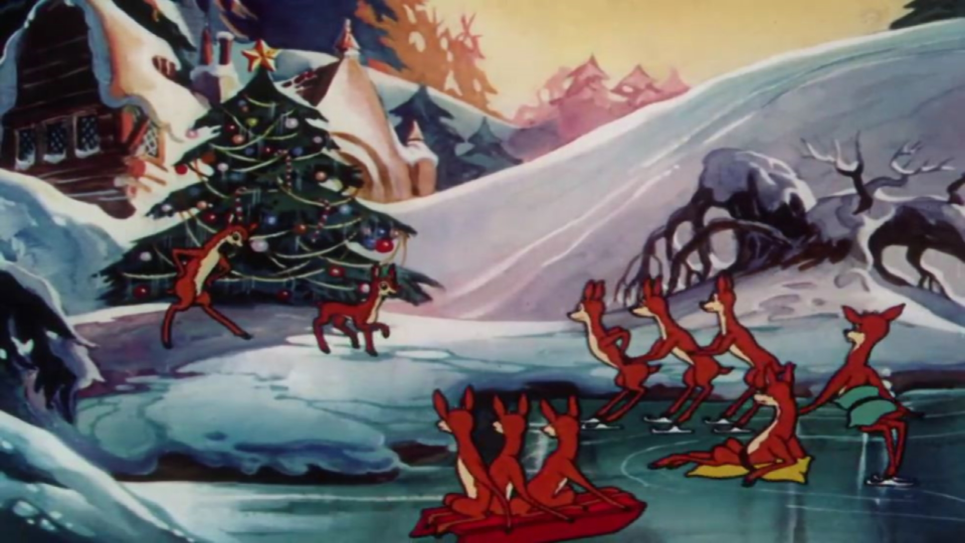 From 1948 Rudolph The Red Nosed Reindeer Cartoon