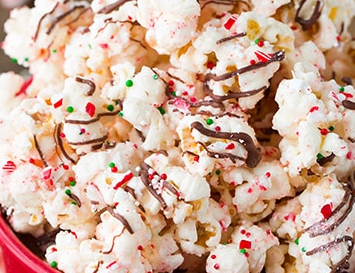 Peppermint Popcorn Bark Recipe