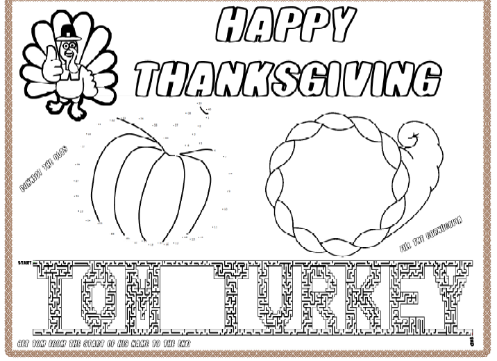 Thanksgiving Placemat